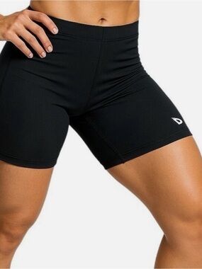 Baleaf‎ Black High Waisted Athletic Workout Shorts with Pockets UPF 50+ 2XL NEW